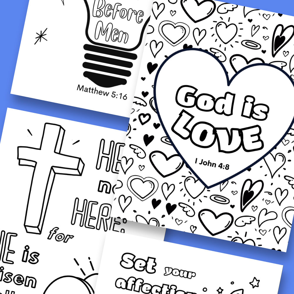 Scripture and Scribbles Faith Based Coloring and Activity Books for Kids. 